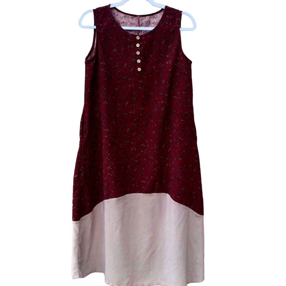 Cottagecore Dress Flowy Long Swing Maxi Sz. XL